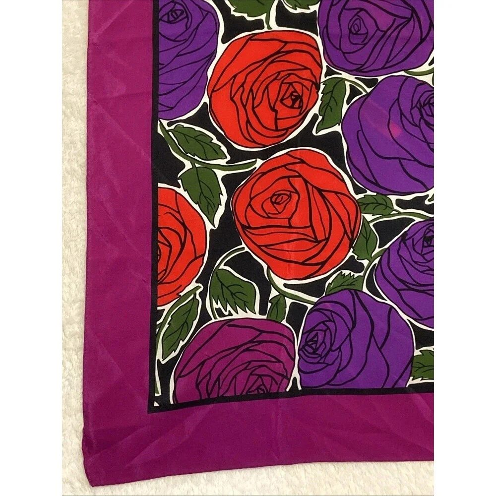 Vintage Christian Dior Square Silk Scarf 34